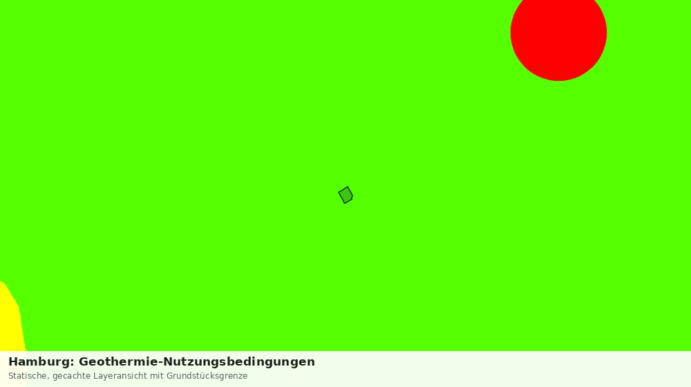 Statische Kartenansicht: Hamburg: Geothermie-Nutzungsbedingungen