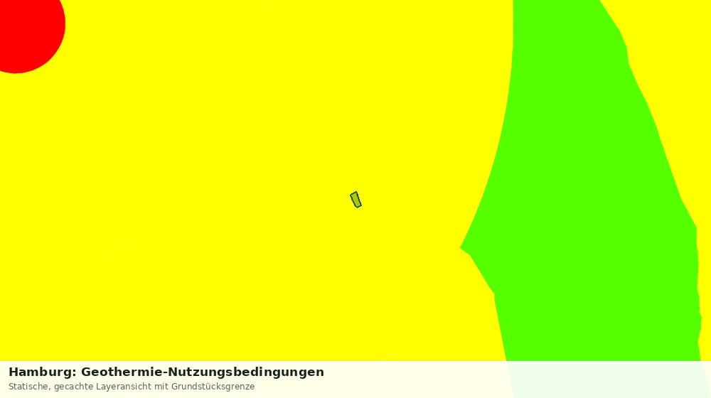 Statische Kartenansicht: Hamburg: Geothermie-Nutzungsbedingungen