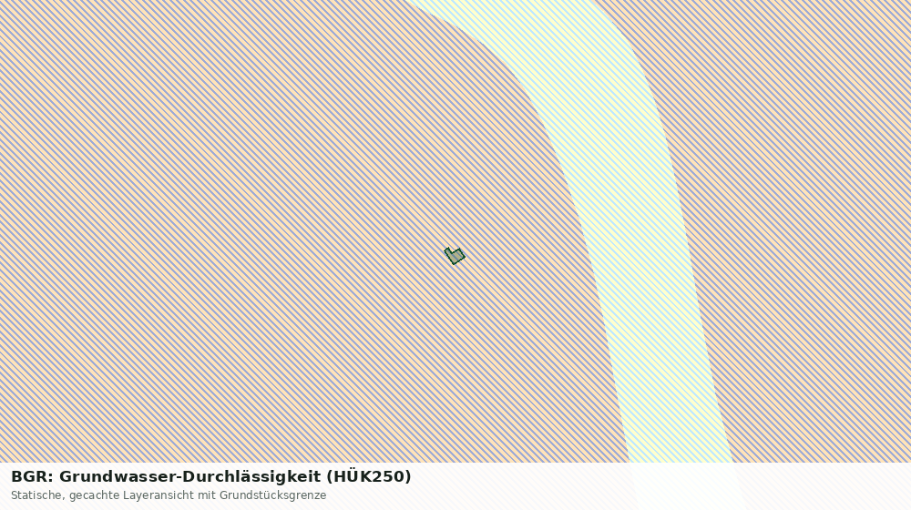 Statische Kartenansicht: BGR: Grundwasser-Durchlässigkeit (HÜK250)