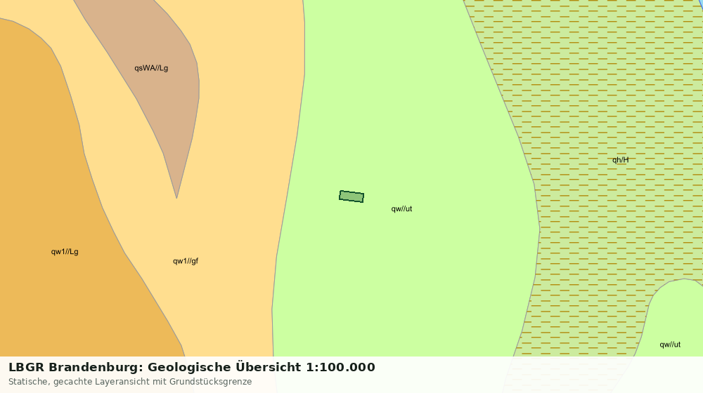 Statische Kartenansicht: LBGR Brandenburg: Geologische Übersicht 1:100.000