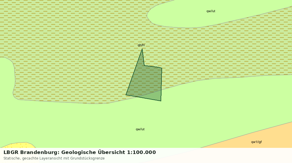 Statische Kartenansicht: LBGR Brandenburg: Geologische Übersicht 1:100.000