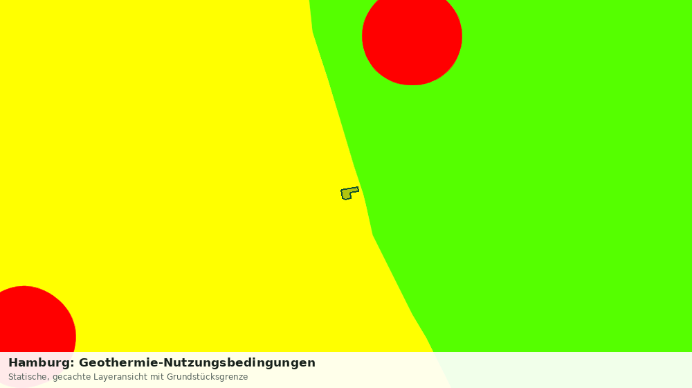 Statische Kartenansicht: Hamburg: Geothermie-Nutzungsbedingungen