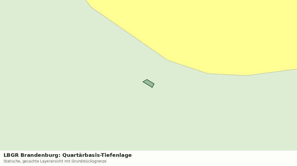 Statische Kartenansicht: LBGR Brandenburg: Quartärbasis-Tiefenlage