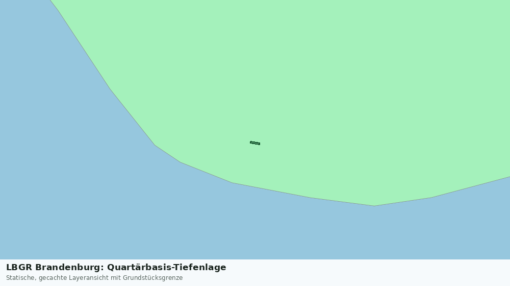 Statische Kartenansicht: LBGR Brandenburg: Quartärbasis-Tiefenlage