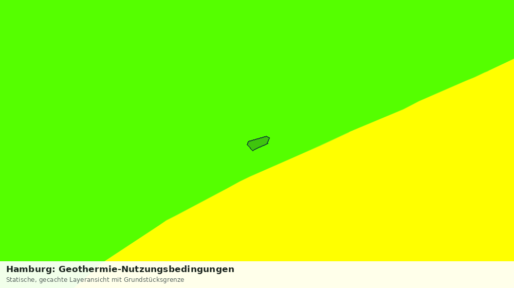 Statische Kartenansicht: Hamburg: Geothermie-Nutzungsbedingungen