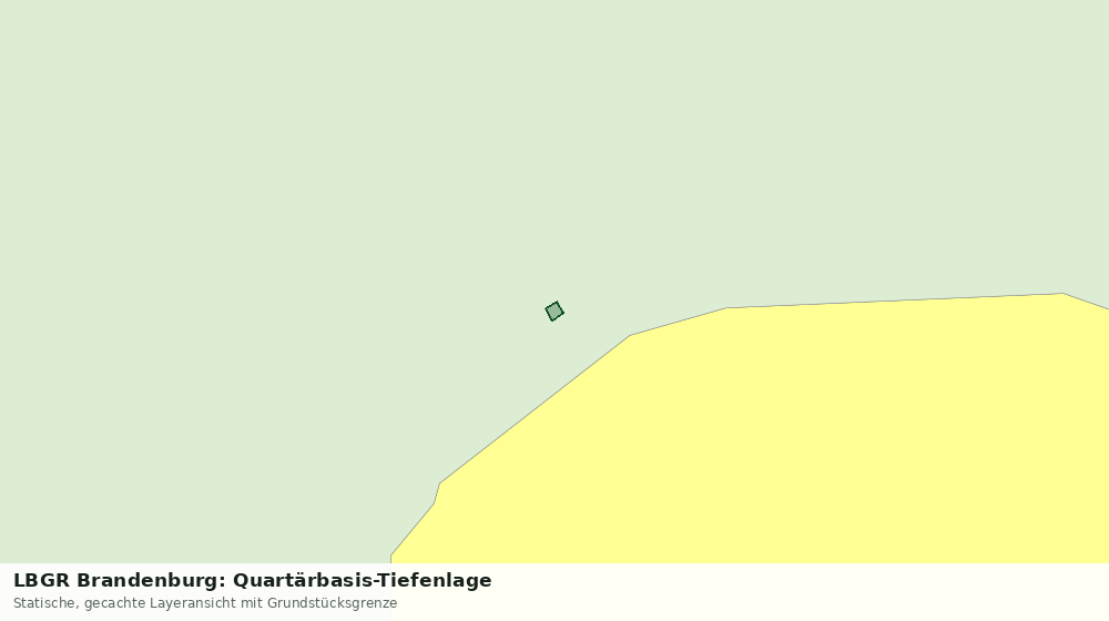 Statische Kartenansicht: LBGR Brandenburg: Quartärbasis-Tiefenlage