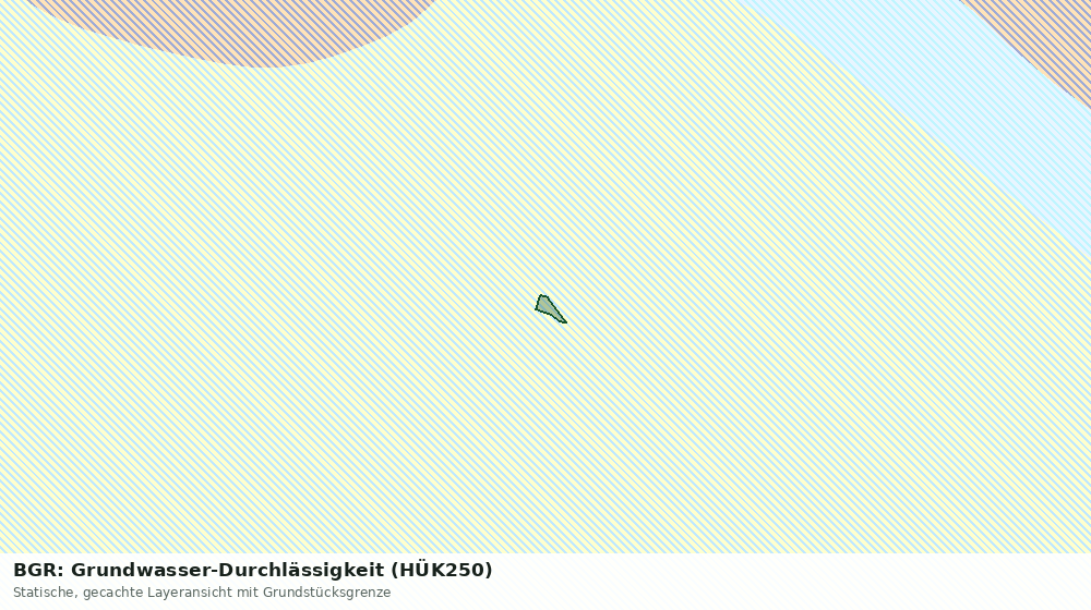 Statische Kartenansicht: BGR: Grundwasser-Durchlässigkeit (HÜK250)
