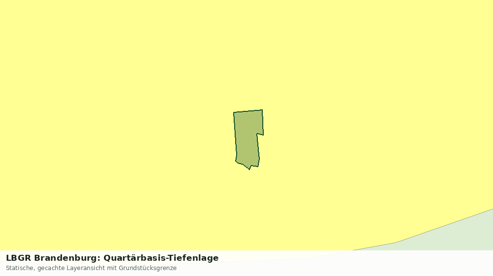 Statische Kartenansicht: LBGR Brandenburg: Quartärbasis-Tiefenlage