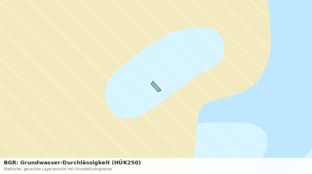 Statische Kartenansicht: BGR: Grundwasser-Durchlässigkeit (HÜK250)