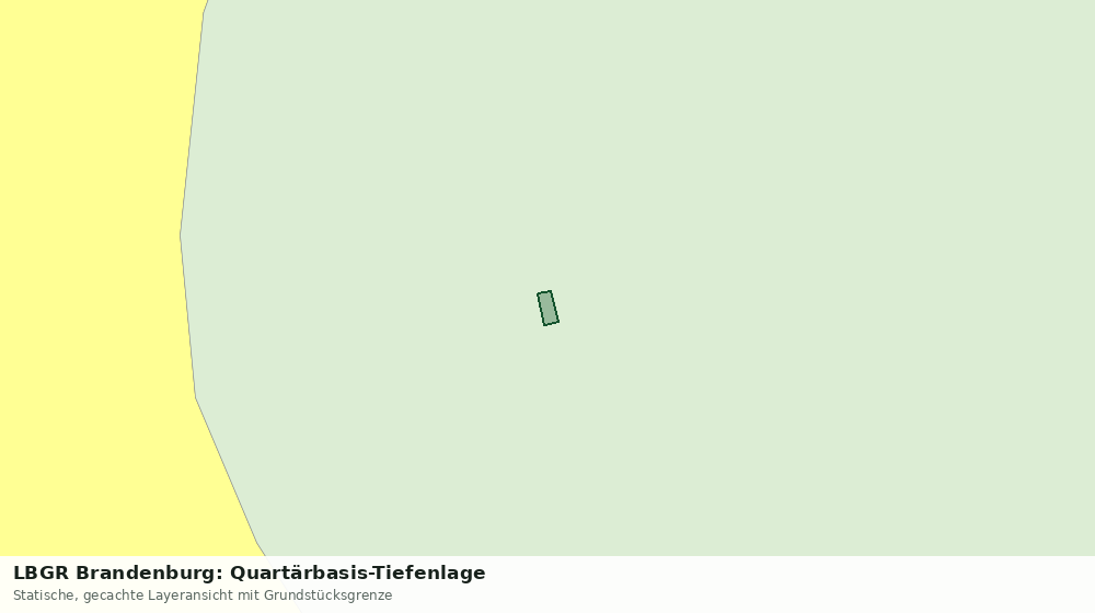 Statische Kartenansicht: LBGR Brandenburg: Quartärbasis-Tiefenlage