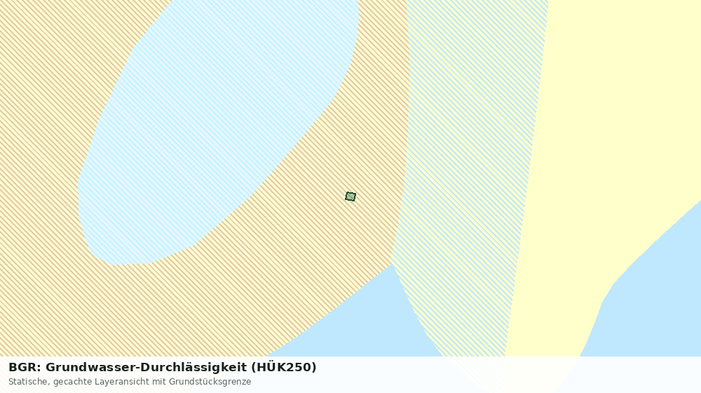 Statische Kartenansicht: BGR: Grundwasser-Durchlässigkeit (HÜK250)