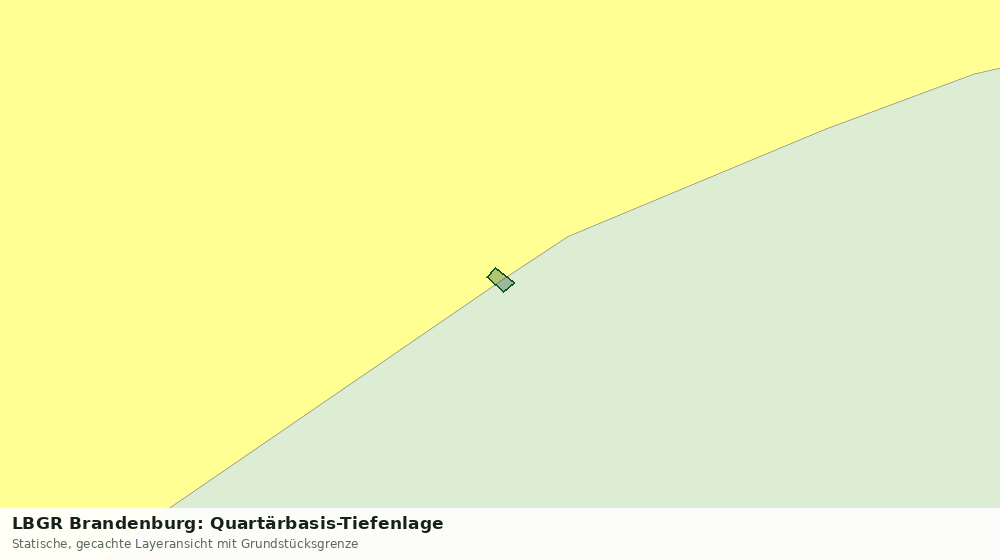 Statische Kartenansicht: LBGR Brandenburg: Quartärbasis-Tiefenlage