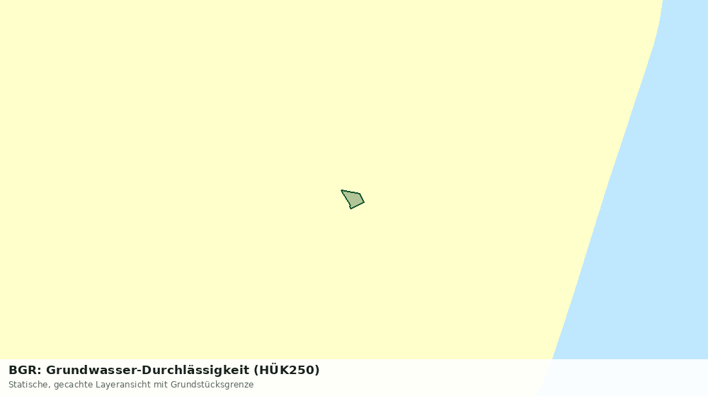 Statische Kartenansicht: BGR: Grundwasser-Durchlässigkeit (HÜK250)