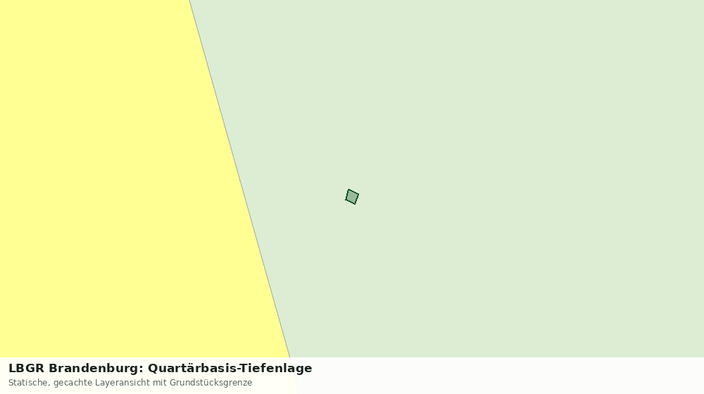 Statische Kartenansicht: LBGR Brandenburg: Quartärbasis-Tiefenlage