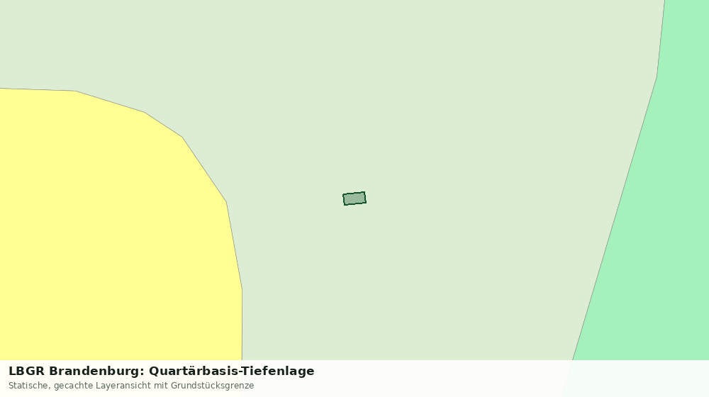 Statische Kartenansicht: LBGR Brandenburg: Quartärbasis-Tiefenlage