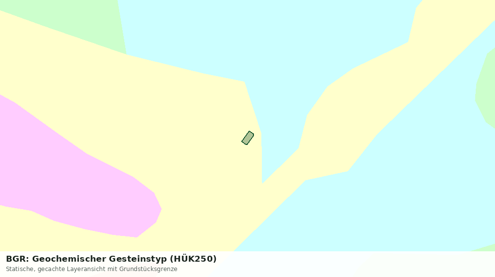 Statische Kartenansicht: BGR: Geochemischer Gesteinstyp (HÜK250)