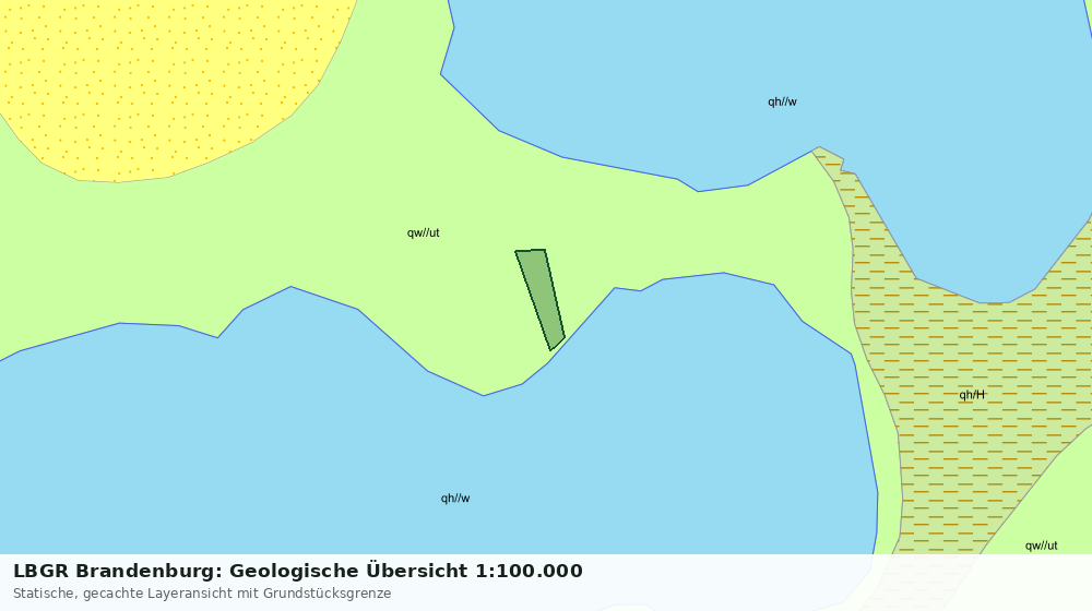Statische Kartenansicht: LBGR Brandenburg: Geologische Übersicht 1:100.000