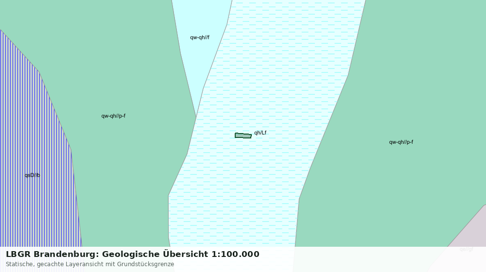Statische Kartenansicht: LBGR Brandenburg: Geologische Übersicht 1:100.000