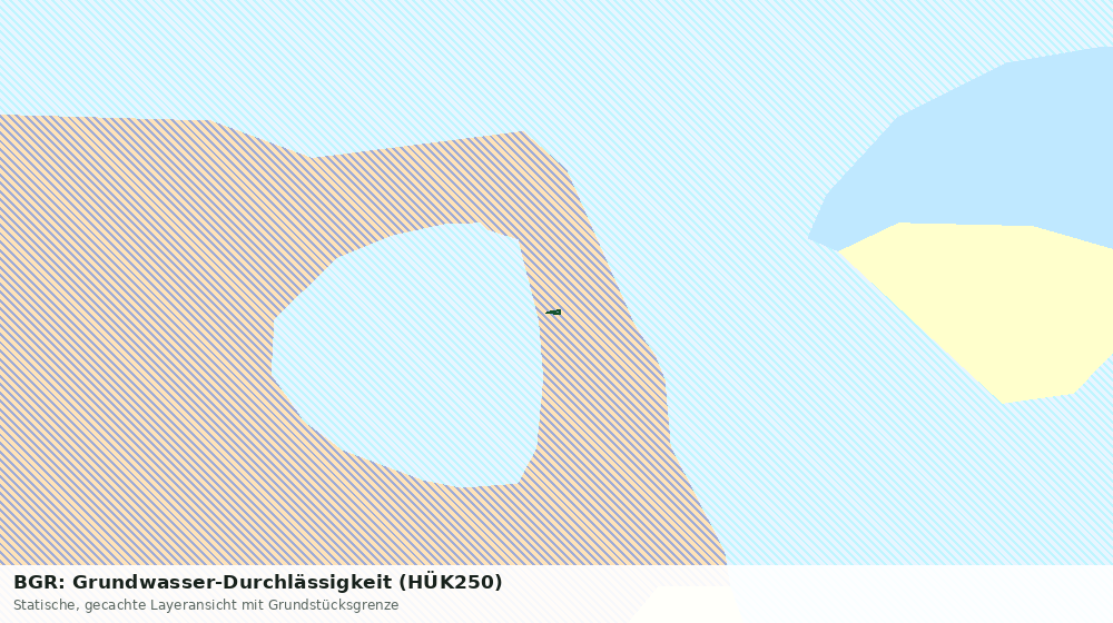 Statische Kartenansicht: BGR: Grundwasser-Durchlässigkeit (HÜK250)