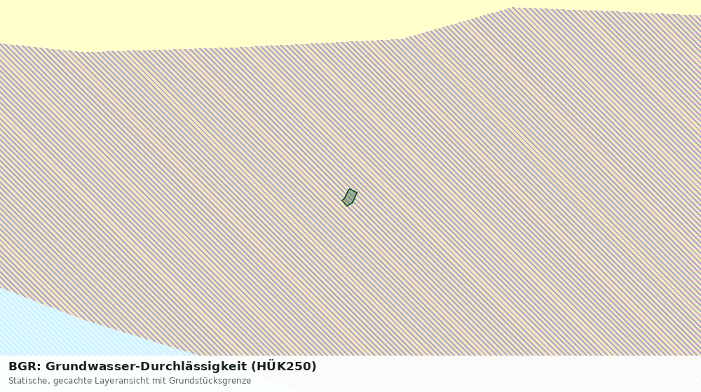 Statische Kartenansicht: BGR: Grundwasser-Durchlässigkeit (HÜK250)
