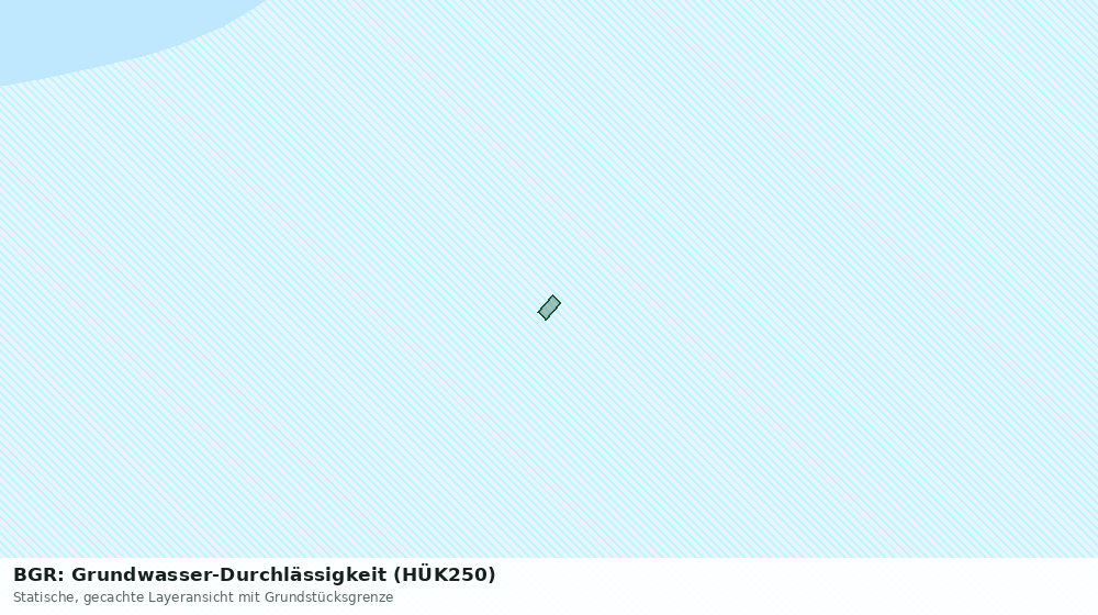 Statische Kartenansicht: BGR: Grundwasser-Durchlässigkeit (HÜK250)