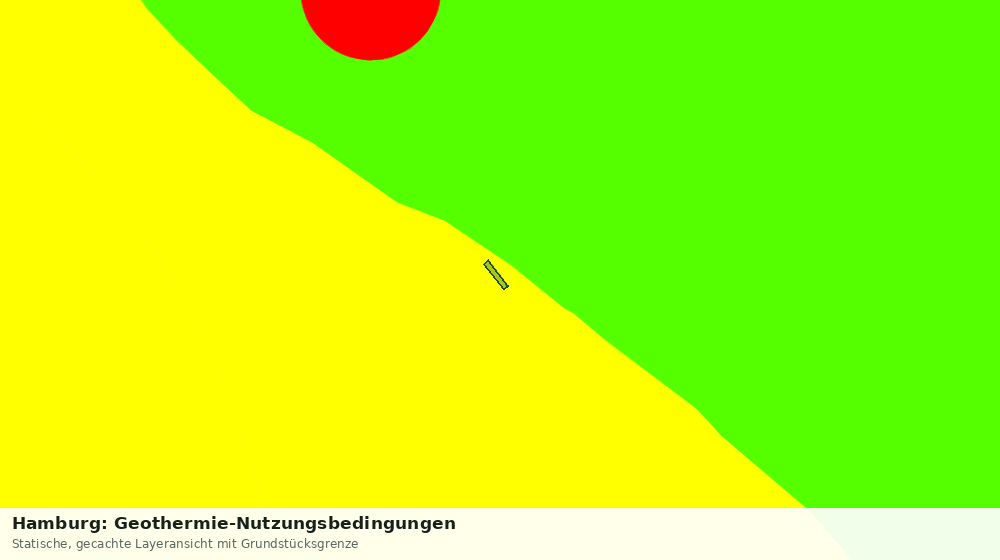 Statische Kartenansicht: Hamburg: Geothermie-Nutzungsbedingungen