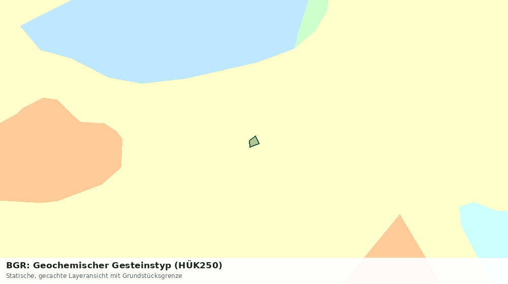 Statische Kartenansicht: BGR: Geochemischer Gesteinstyp (HÜK250)
