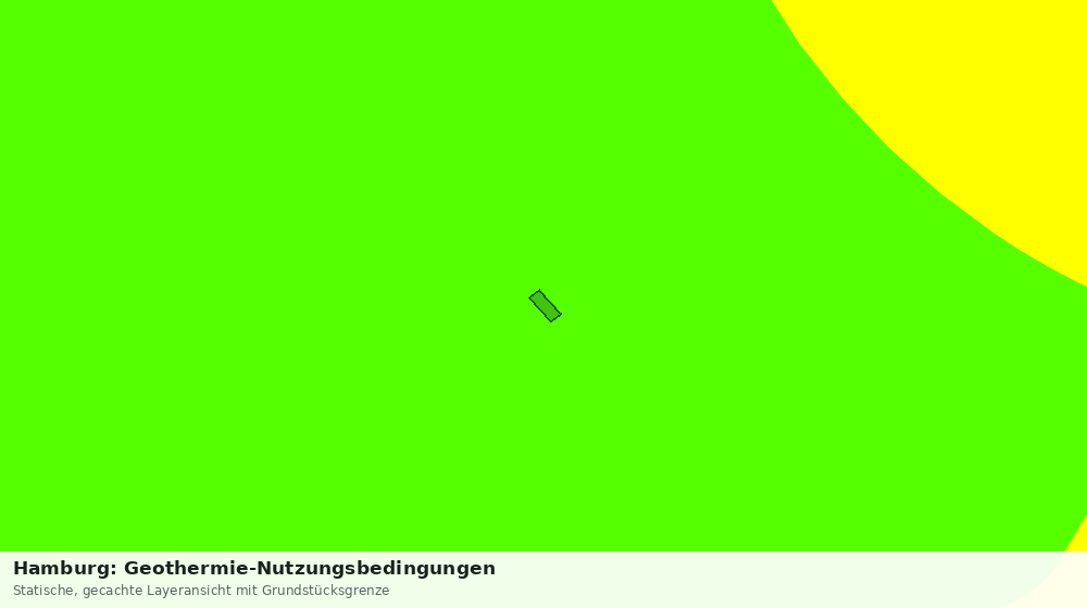 Statische Kartenansicht: Hamburg: Geothermie-Nutzungsbedingungen