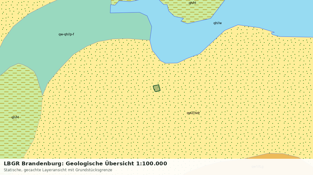 Statische Kartenansicht: LBGR Brandenburg: Geologische Übersicht 1:100.000