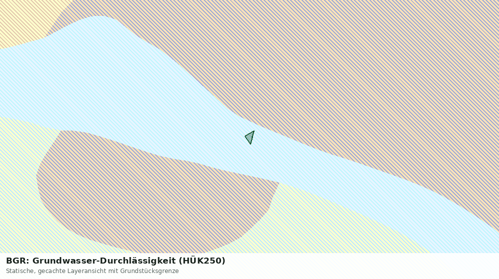 Statische Kartenansicht: BGR: Grundwasser-Durchlässigkeit (HÜK250)