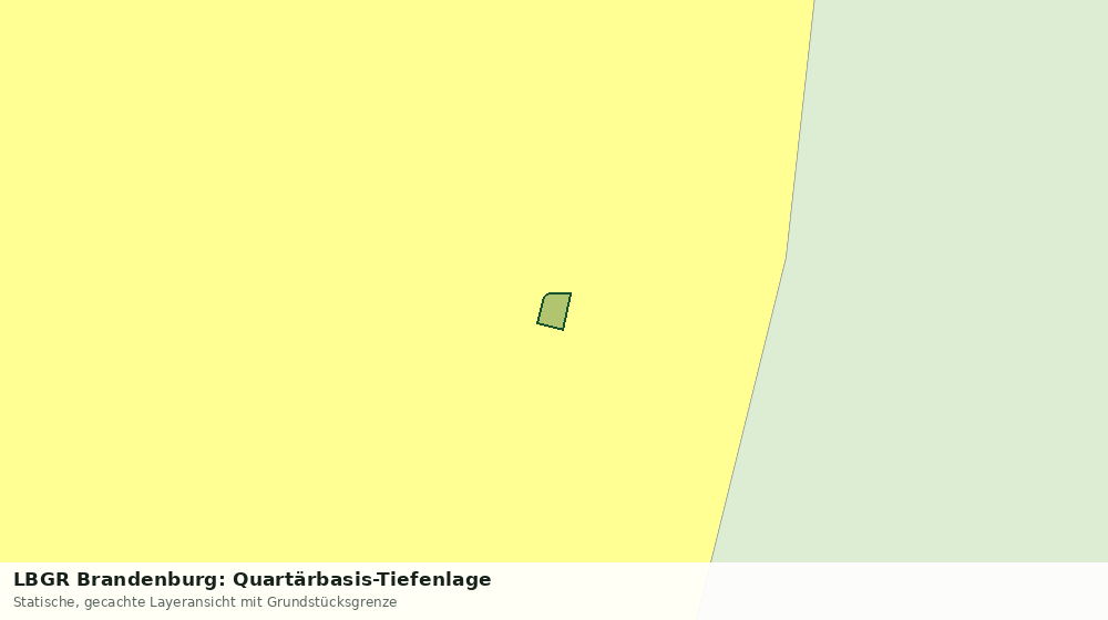 Statische Kartenansicht: LBGR Brandenburg: Quartärbasis-Tiefenlage