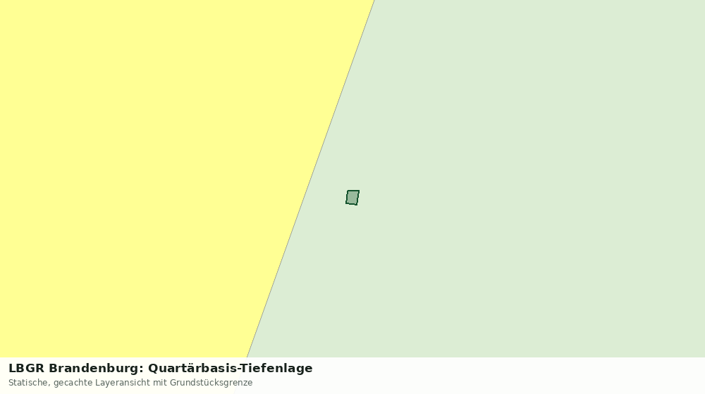 Statische Kartenansicht: LBGR Brandenburg: Quartärbasis-Tiefenlage