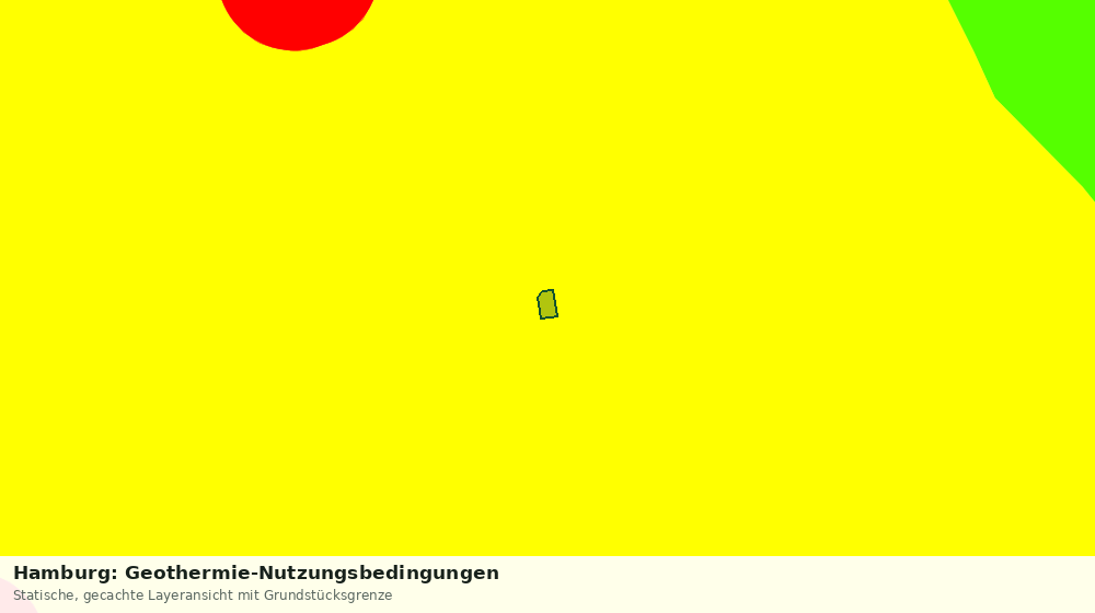 Statische Kartenansicht: Hamburg: Geothermie-Nutzungsbedingungen