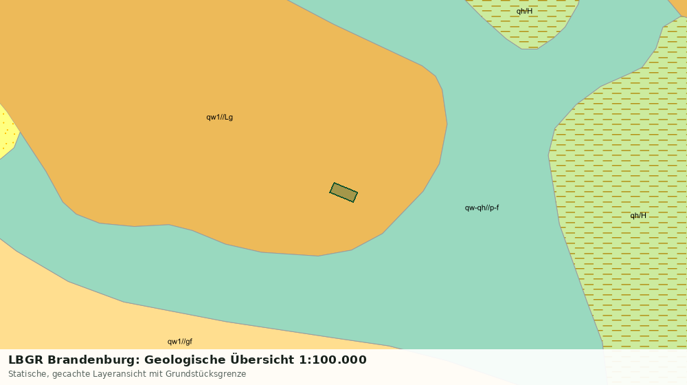 Statische Kartenansicht: LBGR Brandenburg: Geologische Übersicht 1:100.000