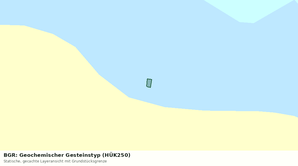 Statische Kartenansicht: BGR: Geochemischer Gesteinstyp (HÜK250)