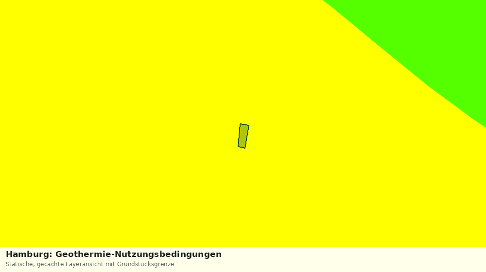 Statische Kartenansicht: Hamburg: Geothermie-Nutzungsbedingungen