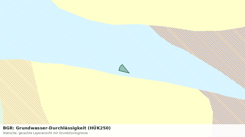 Statische Kartenansicht: BGR: Grundwasser-Durchlässigkeit (HÜK250)