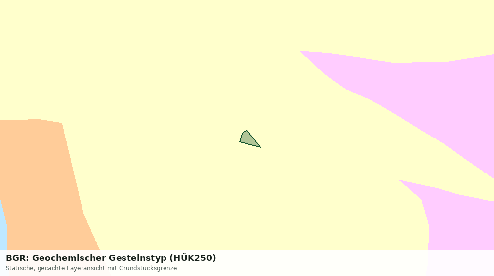 Statische Kartenansicht: BGR: Geochemischer Gesteinstyp (HÜK250)