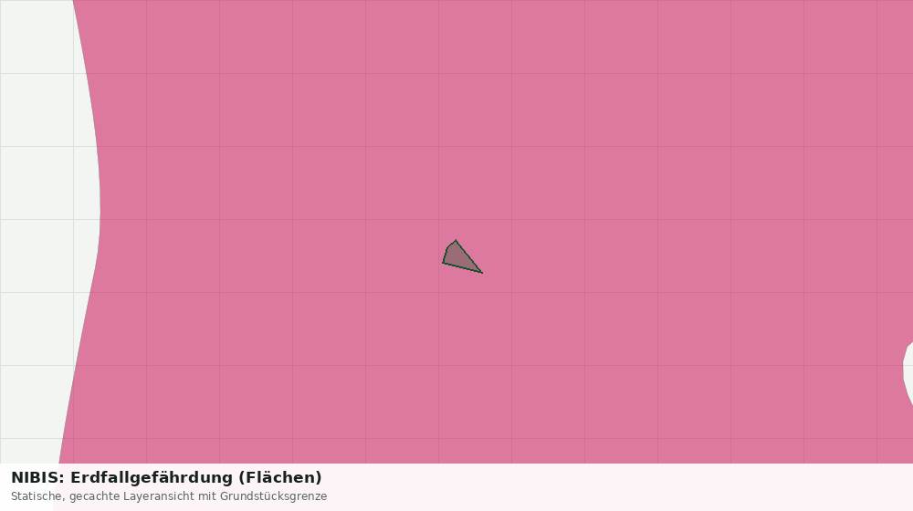 Statische Kartenansicht: NIBIS: Erdfallgefährdung (Flächen)
