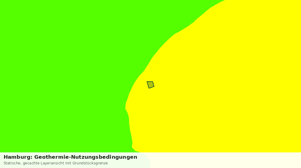 Statische Kartenansicht: Hamburg: Geothermie-Nutzungsbedingungen