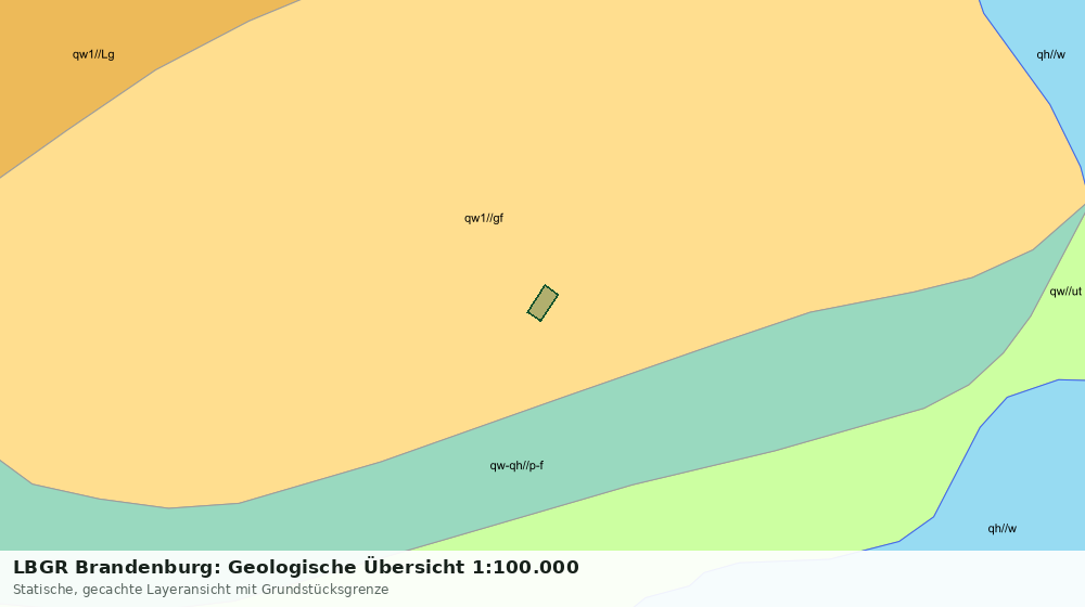 Statische Kartenansicht: LBGR Brandenburg: Geologische Übersicht 1:100.000