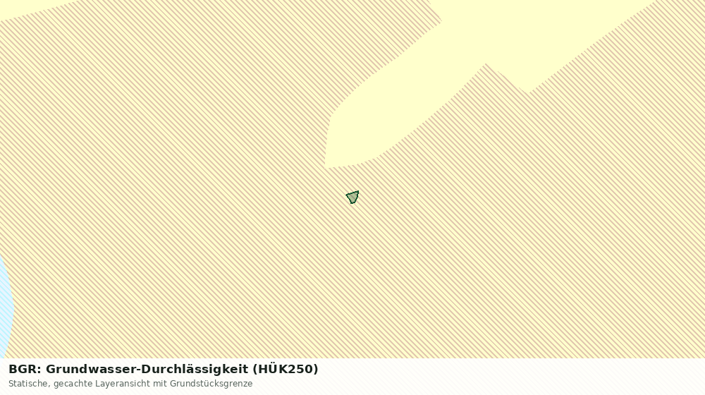 Statische Kartenansicht: BGR: Grundwasser-Durchlässigkeit (HÜK250)