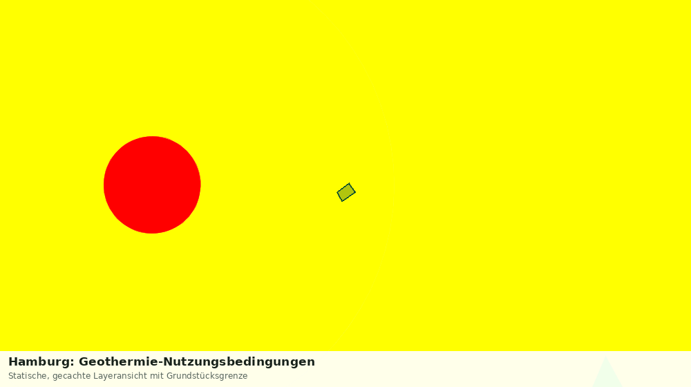 Statische Kartenansicht: Hamburg: Geothermie-Nutzungsbedingungen