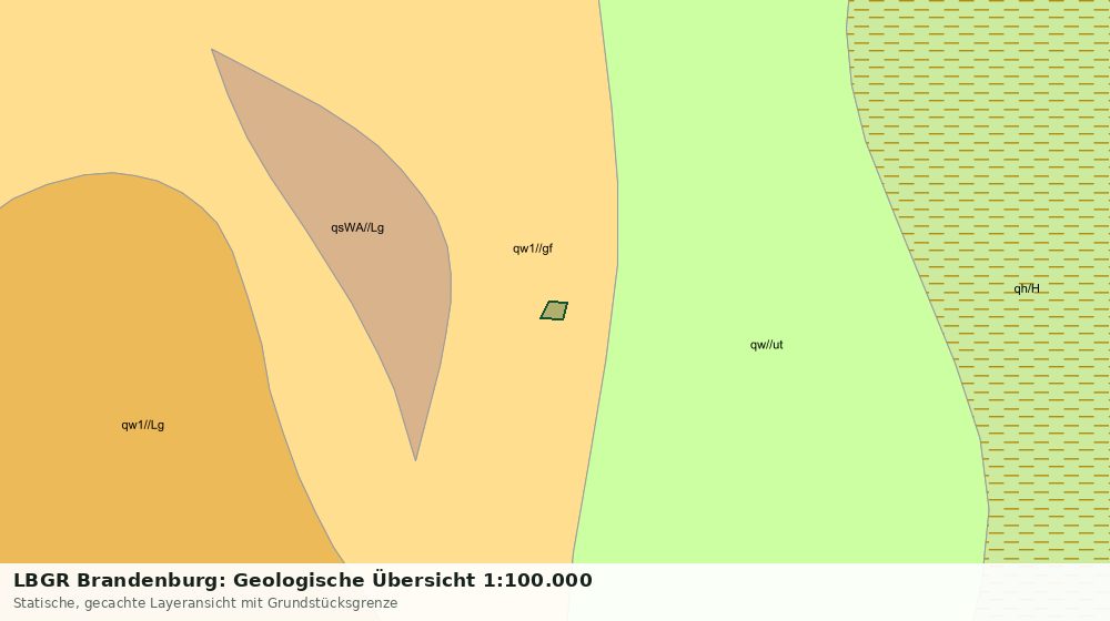 Statische Kartenansicht: LBGR Brandenburg: Geologische Übersicht 1:100.000