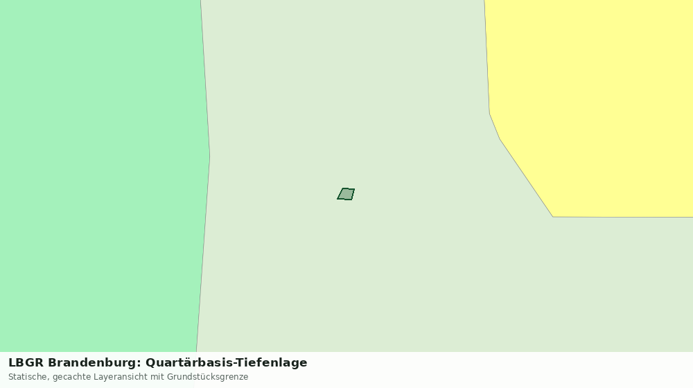 Statische Kartenansicht: LBGR Brandenburg: Quartärbasis-Tiefenlage