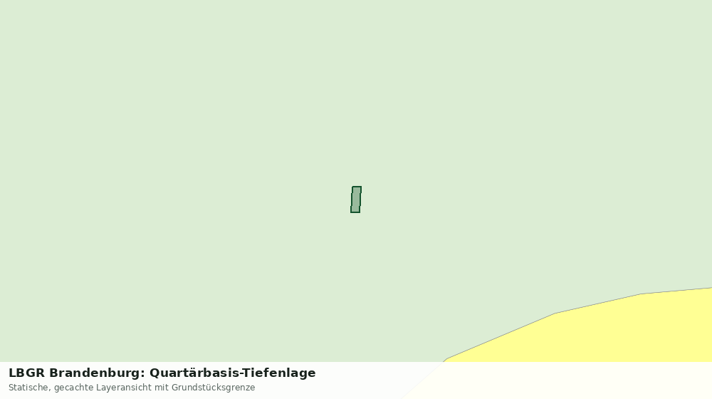 Statische Kartenansicht: LBGR Brandenburg: Quartärbasis-Tiefenlage