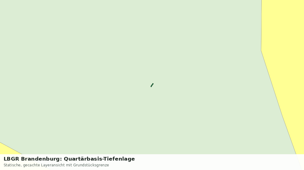 Statische Kartenansicht: LBGR Brandenburg: Quartärbasis-Tiefenlage