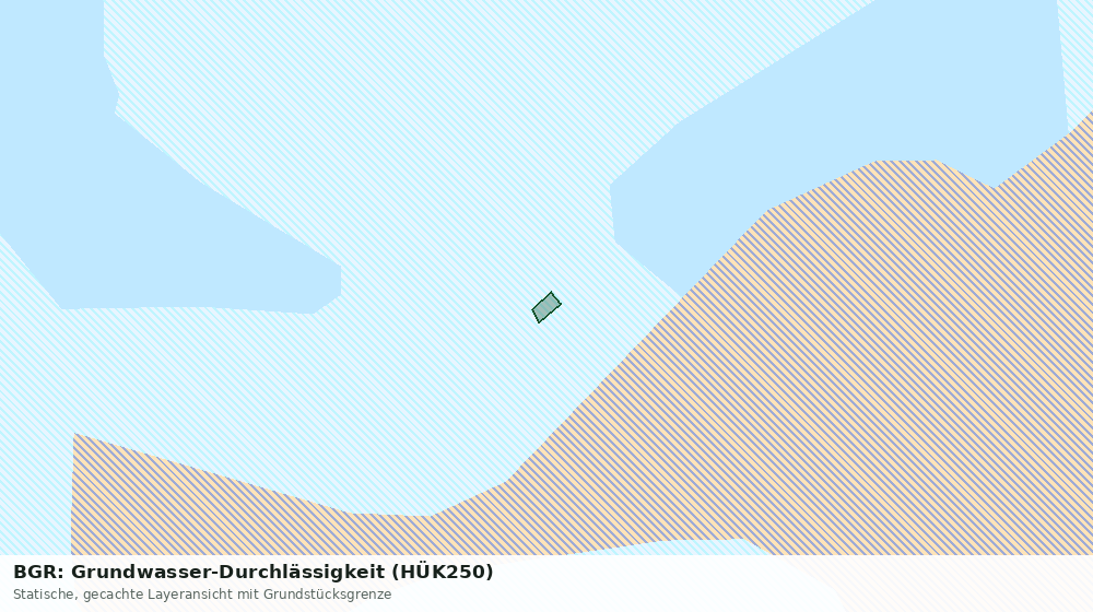 Statische Kartenansicht: BGR: Grundwasser-Durchlässigkeit (HÜK250)