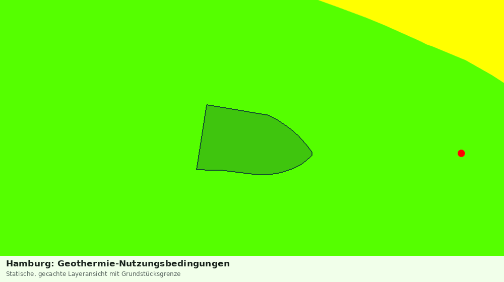 Statische Kartenansicht: Hamburg: Geothermie-Nutzungsbedingungen