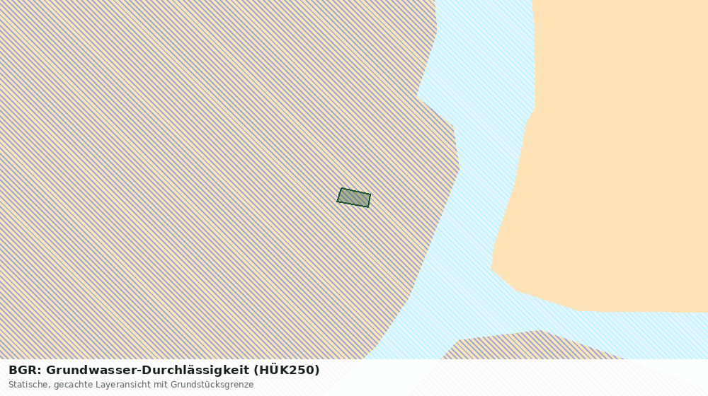 Statische Kartenansicht: BGR: Grundwasser-Durchlässigkeit (HÜK250)